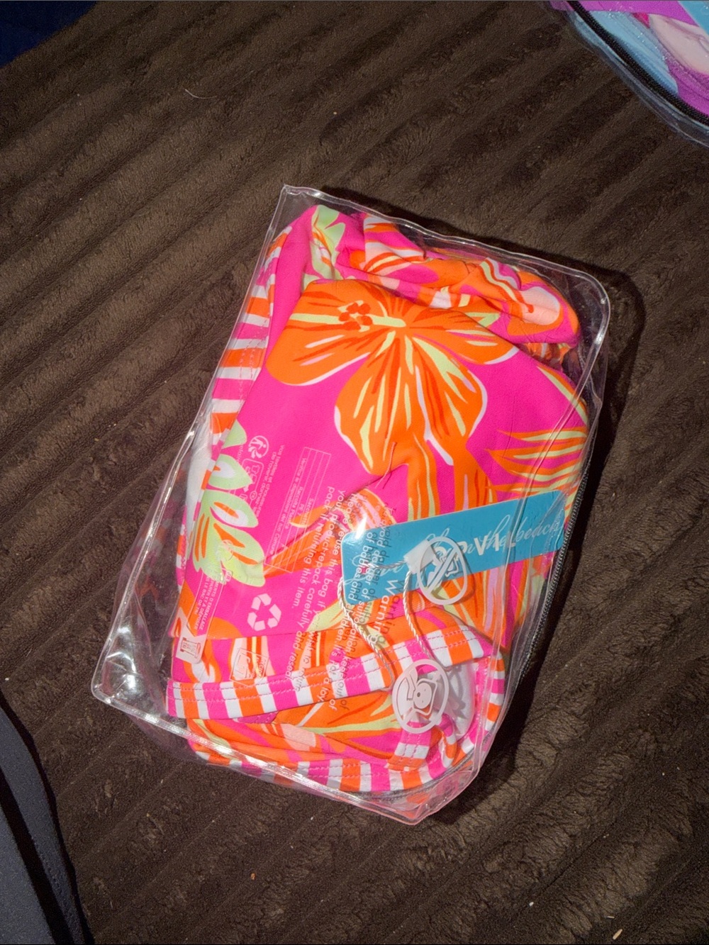 Popvil Floral Print Cross-Back Bikini Set size medium - Picture 3 of 4
